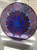 PURPLE STAINED GLASS LOT
