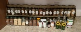 LONG SPICE RACK WITH SUNFLOWER OIL AND VINEGAR