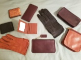 LEATHER WALLETS AND GLOVES INCLUDING COACH