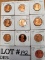 10 DEEP CAMEO PROOF LINCOLN CENTS. ALL SF