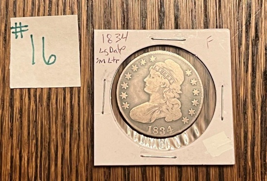 1834 PHIL BUST HALF DOLLAR