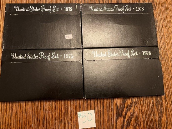 4 U.S PROOF SETS WITH ORIGINAL PACKAGING