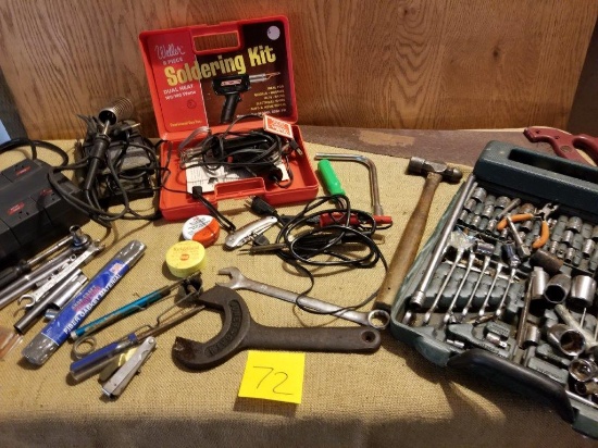 SOLDERING KIT, SOCKET SET, BALL PEEN LOT