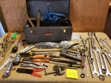 VINTAGE CRAFTSMAN TOOL CHEST ASSORTED TOOLS LOT