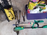 KARCHER PRESSURE WASHER, WEED EATER, CHEMICALS LOT