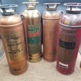 QUICK AID, BELL SYSTEM, FLOAFOMEN, MILLER CHEMICAL ANTIQUE FIRE EXTINGUISHERS
