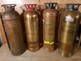 PYRENE, RED COMET, QUICK AID ANTIQUE FIRE EXTINGUISHERS