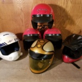 VINTAGE MOTORCYCLE HELMET LOT