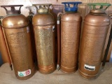 FAST FOME, ESSANAY, MARVEL, FLOAFOME ANTIQUE FIRE EXTINGUISHERS