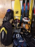 KITE SURFING KITES, CONNELLY WATER SKIS, SKURFER BOARD, OUTDOOR BAGS LOT