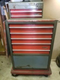 CRAFTSMAN TOOL BOX AND UPRIGHT CHEST LOT