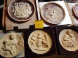 CLASSICAL ART SUBJECT RELIEF PLATE LOT