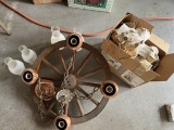 WHEEL LIGHT FIXTURE WITH EXTRA CHIMNEYS