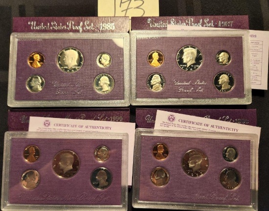 4 U.S. Mint Proof Sets