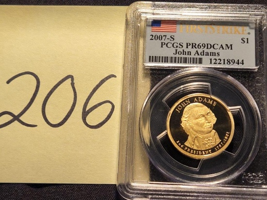 PCGS PR69DCAM Presidential Dollar