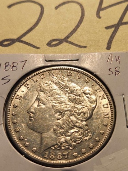 1887 SF Morgan Dollar