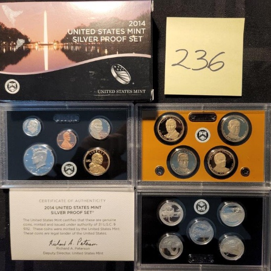 2014 U.S. Mint SILVER Proof Set