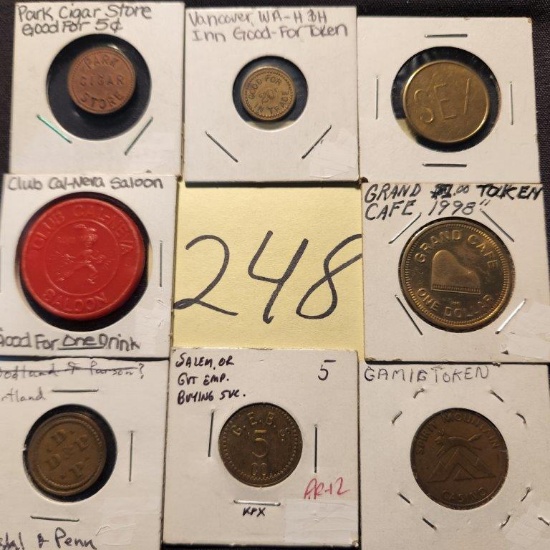 8 "Good For" and Tokens.  Calll Neva - Drink, Spirit Mtn Gaming