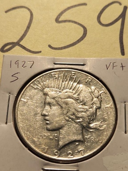 1927 SF Peace Dollar