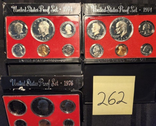 3 U.S. Mint Proof Sets