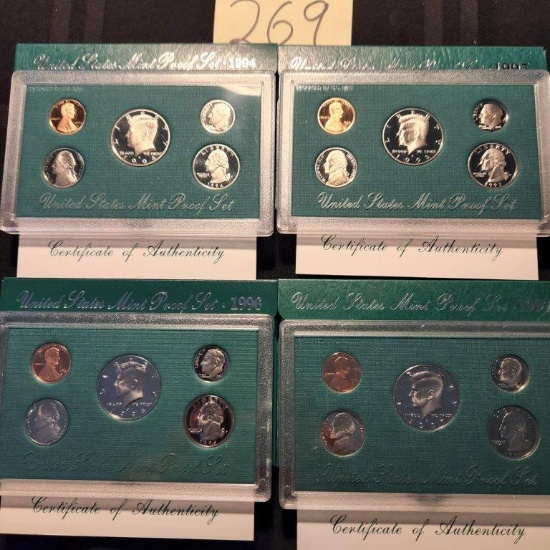4 U.S. Mint Proof Sets