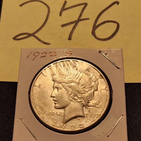 1922 SF Peace Dollar