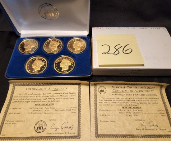National Collector Mint Proof Golden Double Eagles