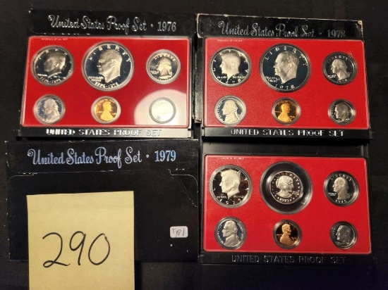 3 U.S. Mint Proof Sets