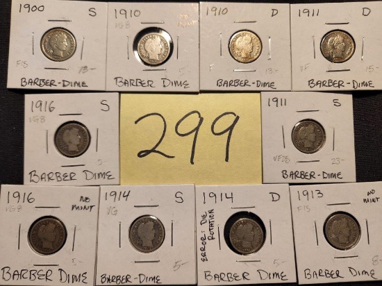 10 Different Barber Dimes