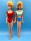 Vintage Bubble Hair Cut Barbie and Midge Mattel Dolls