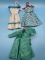 Two Doll Dress and Coat on Hangers