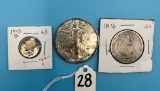 Liberty Dime, Silver Eagle, Seated Liberty Half