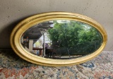 Large Vintage Oval Frame Mirror