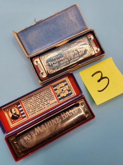 Vintage Harmonica & Pitch Pipe in original boxes