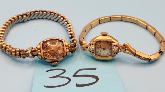 2 Women's Vintage Wrist Watches