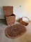 Wicker Hamper, Wicker Basket, Oval Rug