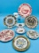 8 Collector Oregon Plates, Cup & Saucer, and Glass