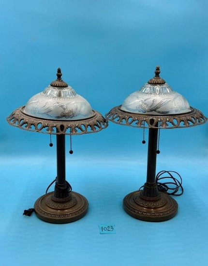 2 Art Deco Style Table Lamps