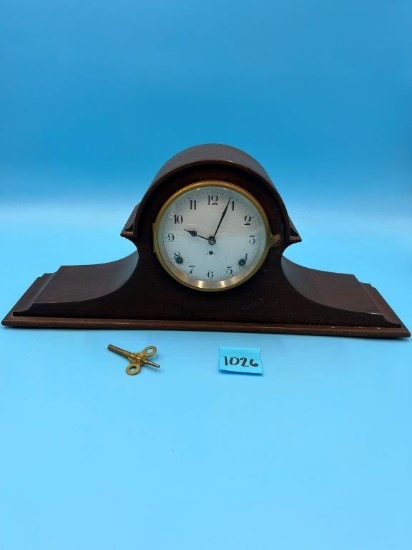 Vintage Mantle Clock and Key