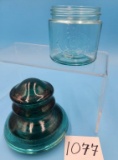 Glass Jar and Glass Insulator