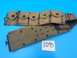 Military 10 Pocket Canvas Belt