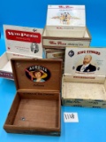 Collection of Vintage Cigar Boxes