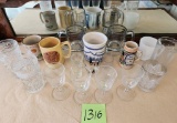 Ceramic Mugs, Stein, Cut/Etched Glass Drinkware, and more