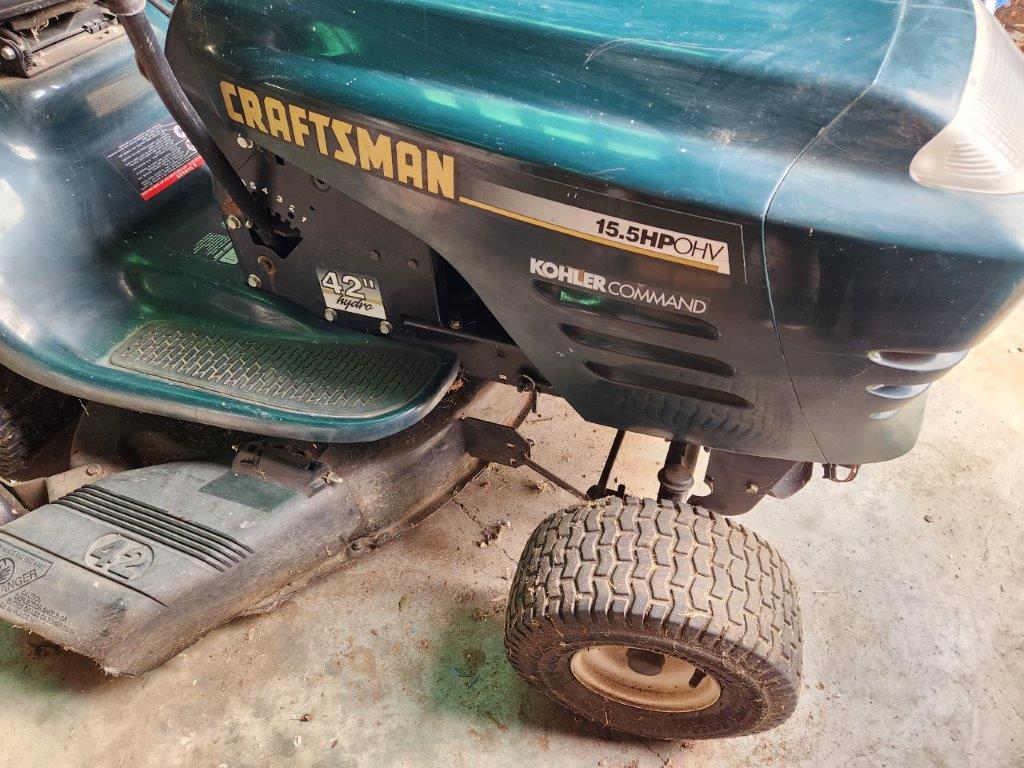 Craftsman Kohler Command 15.5 HP OHV Riding Mower Proxibid