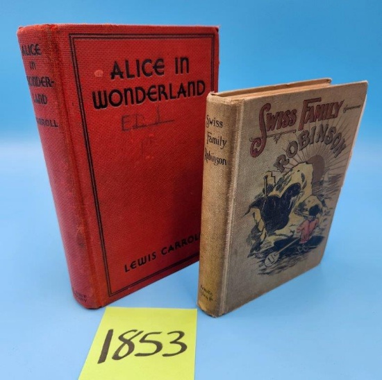 Alice in Wonderland, and Swiss Family Robinson Books