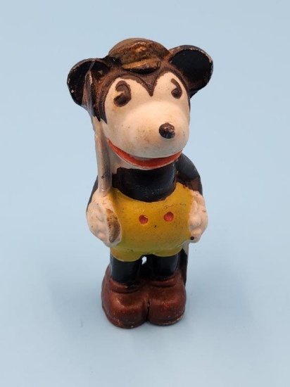 Antique Mickey Mouse Bisque "Soldier" Figurine