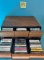 Vintage 6 Drawer Cassette Tape Holder & Cassettes