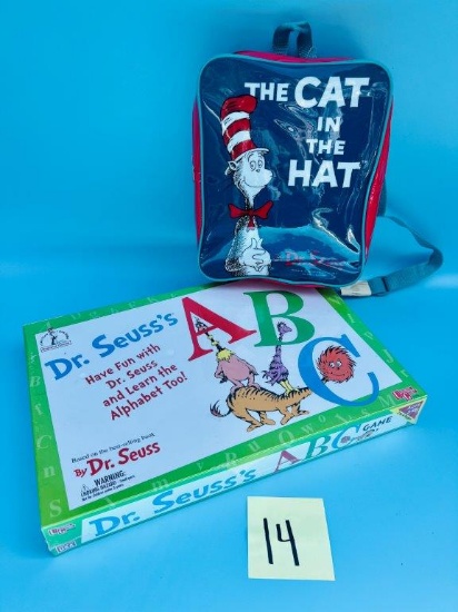 Dr Seuss ABC Game and "Cat in the Hat" Backpack