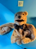 Plush Bear in Bowtie Hand Puppet