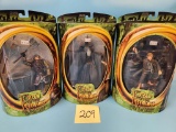 3 Boxed Lord of the Rings Action Figures